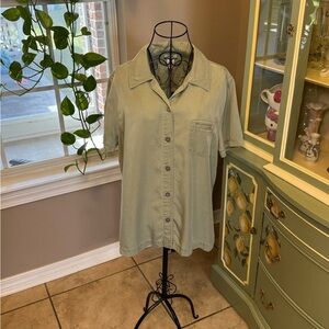 Cherokee Sage Green Tencel Shirt